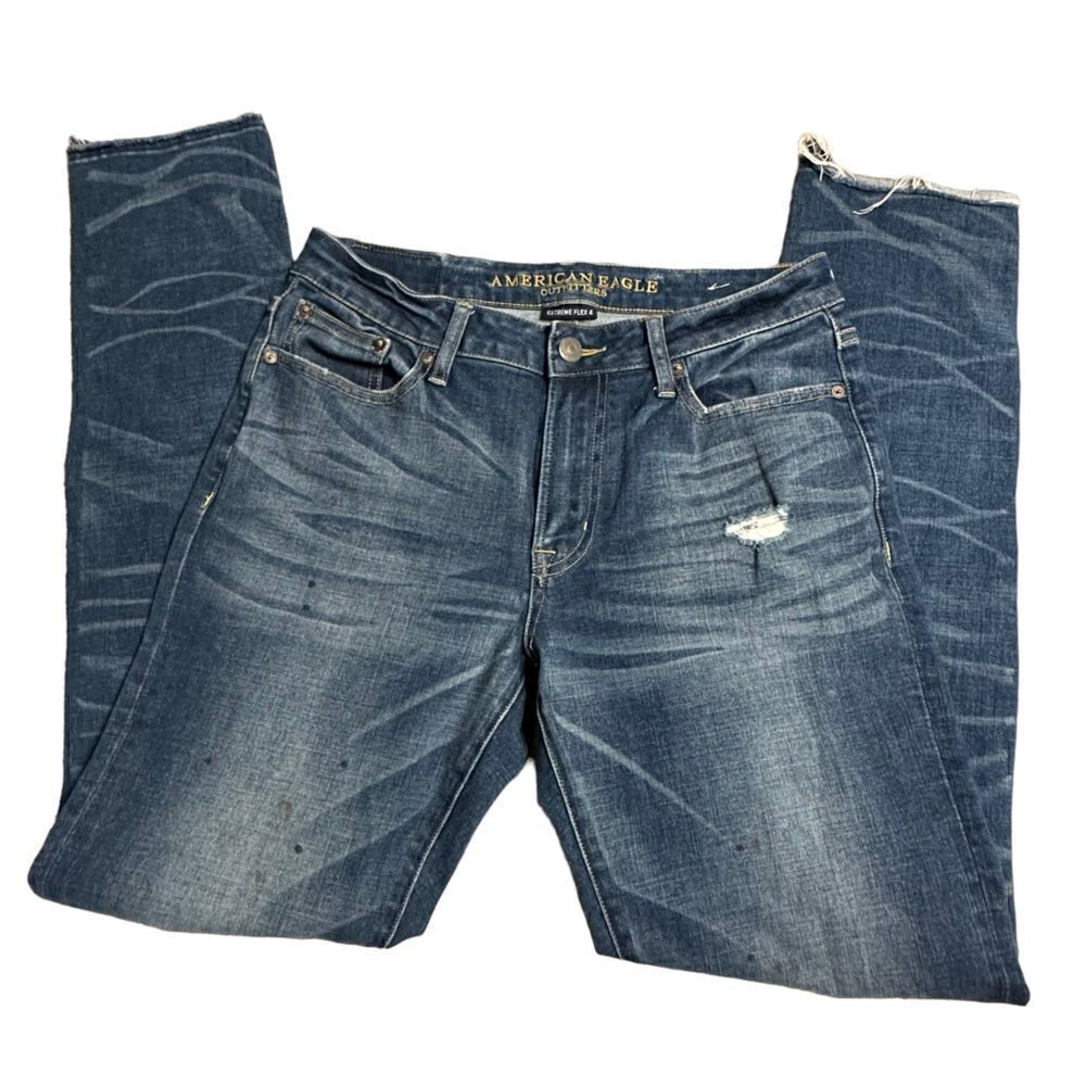 Distressed American Eagle Jeans